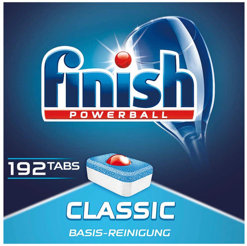 Finish Clássico Powerball  192 Tabs - Detergente para lava louça